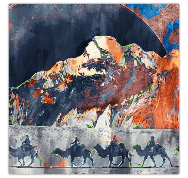 Obraz - Ilustrace potníků (30x30 cm)