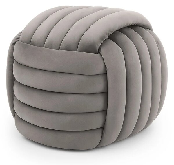 Designový taburet NUMA - světlé šedý