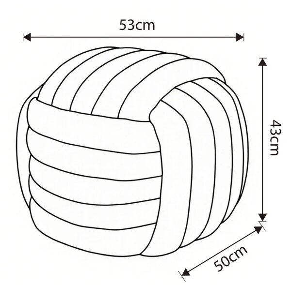 Designový taburet NUMA - béžový