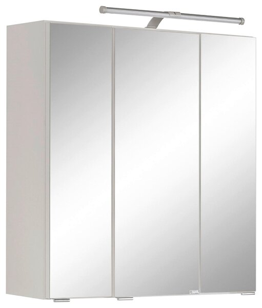 ZRCADLOVÁ SKŘÍŇKA, bílá, bílá, 60/64/20 cm Held - Koupelnové série, Online Only