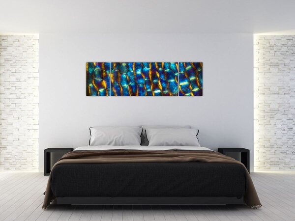 Obraz - Buněčná stěna (170x50 cm)