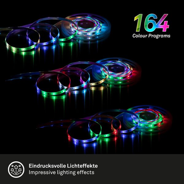 BRILO 2267-150D RGB LED pásek 500 cm 0,12W bílé - BRILO