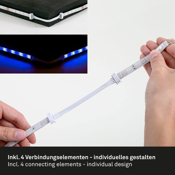 BRILO 2267-150D RGB LED pásek 500 cm 0,12W bílé - BRILO