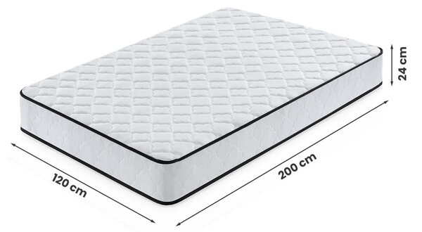 Pružinová matrace se střední tvrdostí OMBRA 120x200