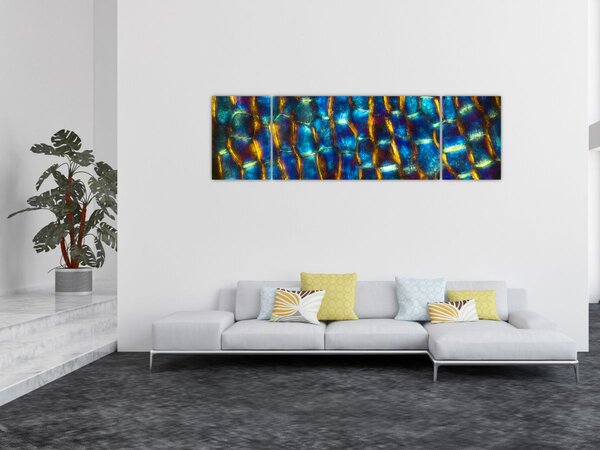 Obraz - Buněčná stěna (170x50 cm)