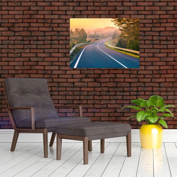 Obraz - Cesta při východu slunce (70x50 cm)