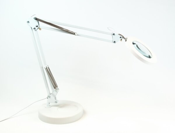 Brilagi - LED Stmívatelná stolní lampa s lupou LED/12W/5V 3000/4200/6000K bílá