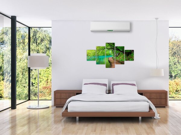 Obraz - Plitvická jezera (125x70 cm)