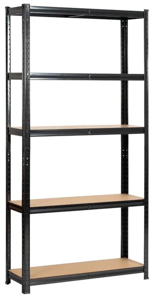 Regál do domácnosti 90 cm QARIAN - černý