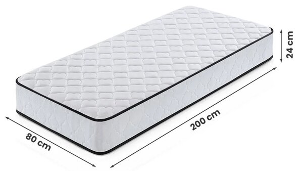 Pružinová matrace se střední tvrdostí OMBRA 80x200