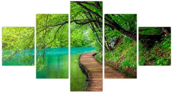 Obraz - Plitvická jezera (125x70 cm)