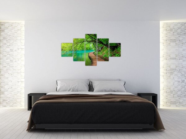 Obraz - Plitvická jezera (125x70 cm)