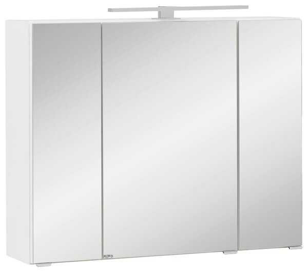 ZRCADLOVÁ SKŘÍŇKA, bílá, bílá, 80/64/20 cm Held - Koupelnové série, Online Only