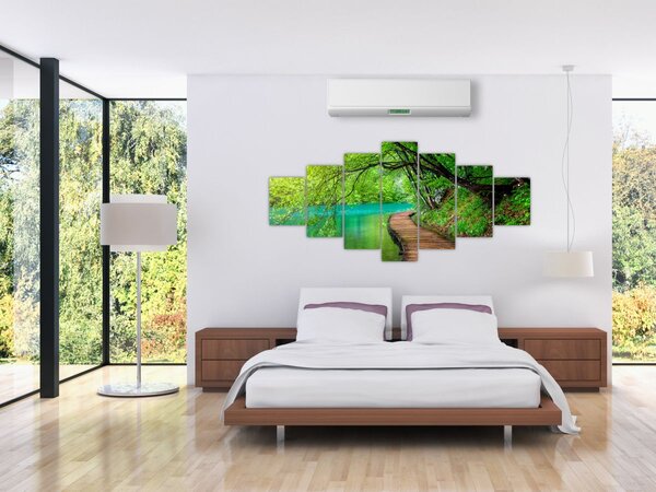 Obraz - Plitvická jezera (210x100 cm)