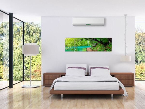 Obraz - Plitvická jezera (170x50 cm)