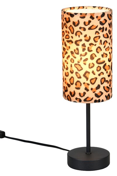 Stolní lampa PARDINA černá/hnědá