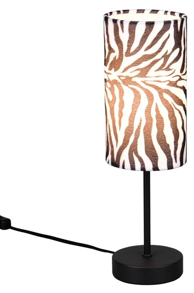 Stolní lampa ZEBARA černobílá