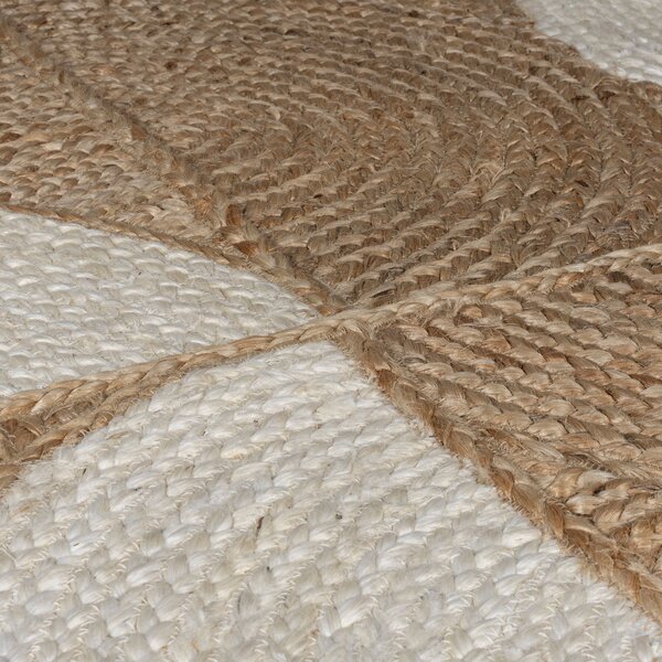 Flair Rugs, Kusový koberec Ella Jute Eclipse Natural/White, 200x290, béžová, chodba / předsíň