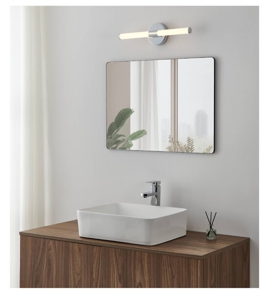 Nástěnné LED svítidlo RAMOLA 2 stříbrná/bílá