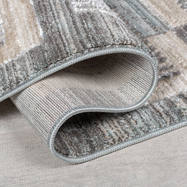 Flair Rugs, Běhoun Evelyn Blocks Natural, 66x240, vícebarevná, ložnice