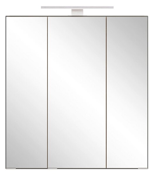 ZRCADLOVÁ SKŘÍŇKA, divoký dub, šedá, 60/64/20 cm Held - Koupelnové série, Online Only