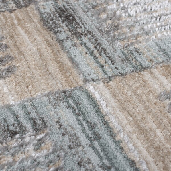 Flair Rugs, Běhoun Evelyn Blocks Natural, 66x240, vícebarevná, ložnice