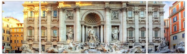 Obraz - Fontána di Trevi (170x50 cm)