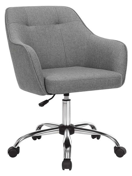 VASAGLE Kancelářská židle, šedá, 65x69x(83-93) cm
