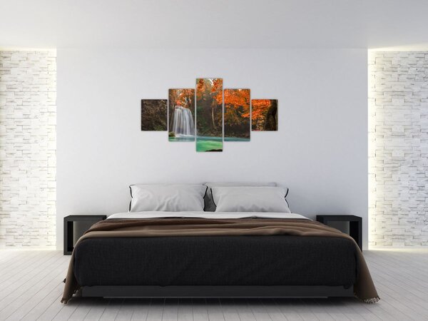 Obraz - Vodopád v Thajsku (125x70 cm)