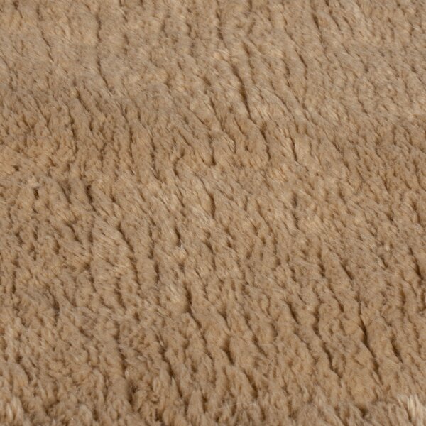 Flair Rugs, Kusový koberec Faroe Faux Fur Natural, 80x150, hnědá, ložnice