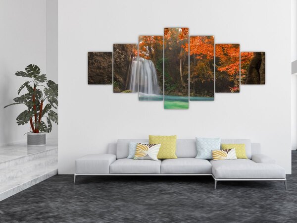 Obraz - Vodopád v Thajsku (210x100 cm)