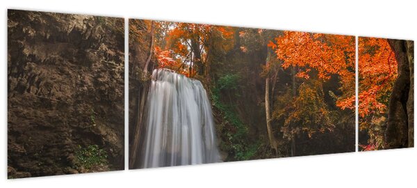 Obraz - Vodopád v Thajsku (170x50 cm)