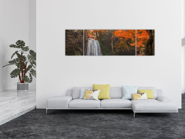 Obraz - Vodopád v Thajsku (170x50 cm)