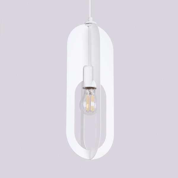 Sollux SL.1360 - Lustr na lanku NICUS 1xE27/15W/230V bílá