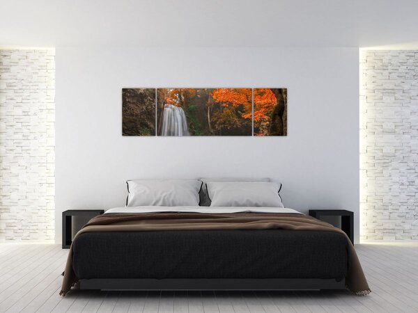 Obraz - Vodopád v Thajsku (170x50 cm)