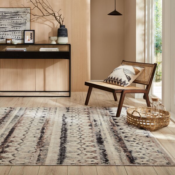 Flair Rugs, Kusový koberec Fuse Marly Geo Natural, 120x170, béžová, ložnice