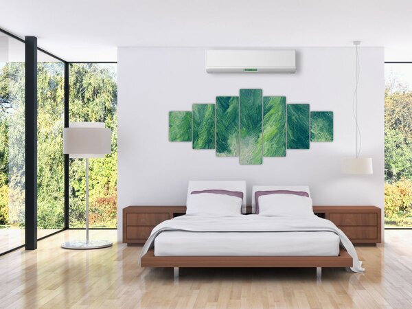 Obraz - Malované jehličnany (210x100 cm)