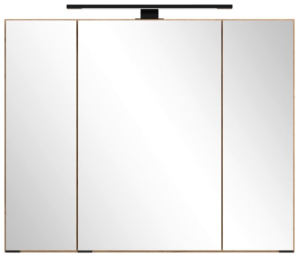 ZRCADLOVÁ SKŘÍŇKA, dub wotan, 80/67,5/20 cm Held - Zrcadlové skříňky, Online Only