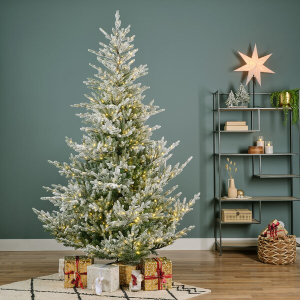 Umělý vánoční stromeček Norway, výška 210 cm, s LED osvětlením - 201 - 230 cm - So snehom