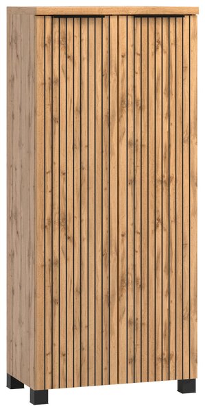 MIDI SKŘÍŇKA, černá, dub wotan, 60/130/35 cm Held - Koupelnové série, Online Only