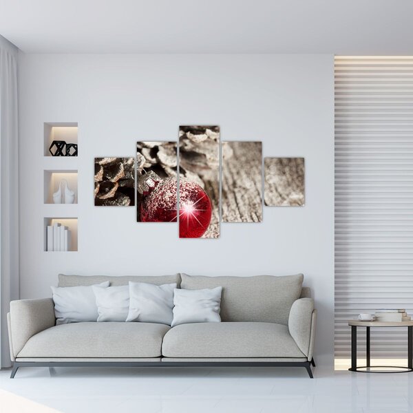 Obraz - Vánoční ozdoby (125x70 cm)