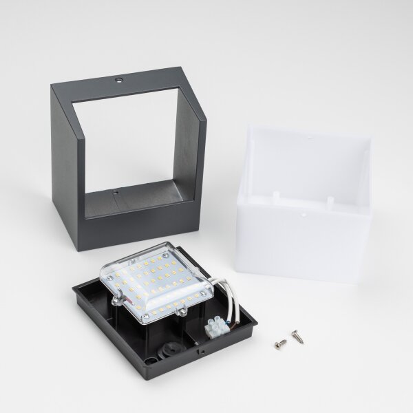Brilagi - LED Venkovní nástěnné svítidlo TERNI LED/12W/230V antracit IP44