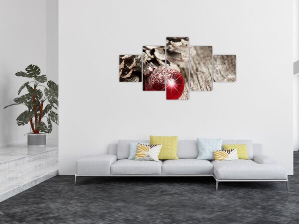 Obraz - Vánoční ozdoby (125x70 cm)