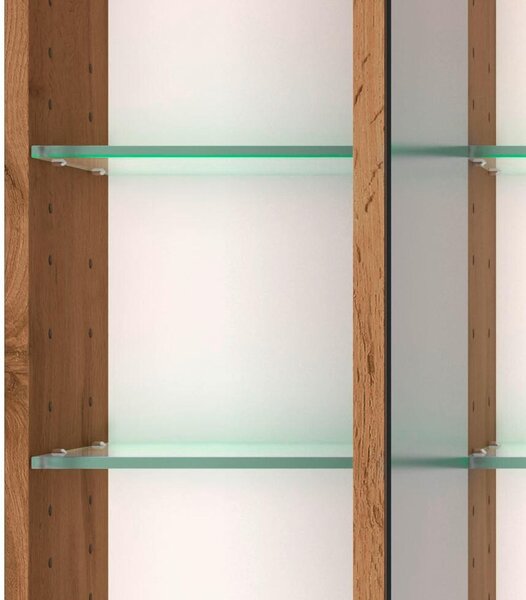 ZRCADLOVÁ SKŘÍŇKA, barvy dubu, 60/64/20 cm Held - Koupelnové série, Online Only