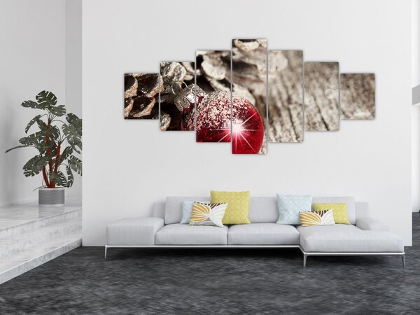 Obraz - Vánoční ozdoby (210x100 cm)