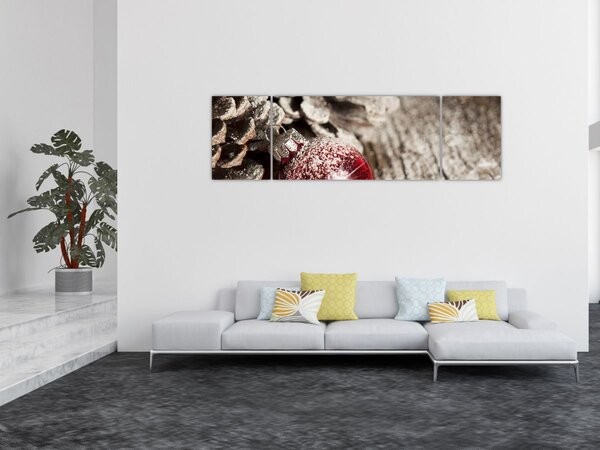 Obraz - Vánoční ozdoby (170x50 cm)