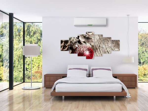 Obraz - Vánoční ozdoby (210x100 cm)