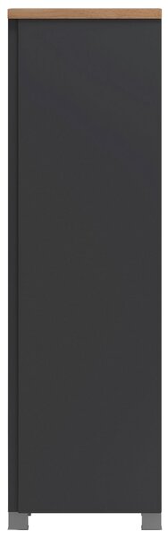 MIDI SKŘÍŇKA, šedá, dub wotan, 40/130/35 cm Held - Úzké skříňky do koupelny, Online Only