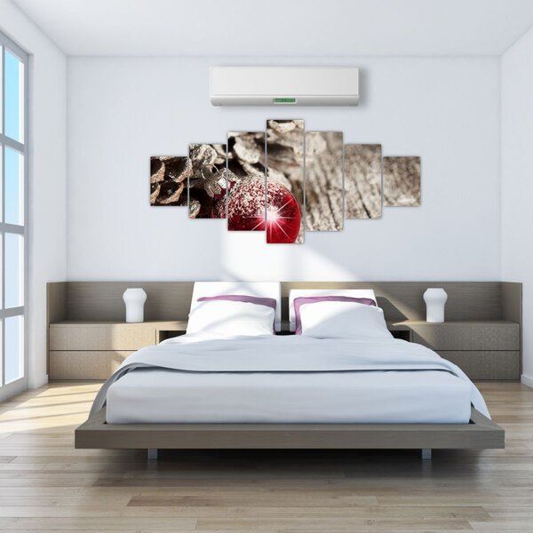 Obraz - Vánoční ozdoby (210x100 cm)
