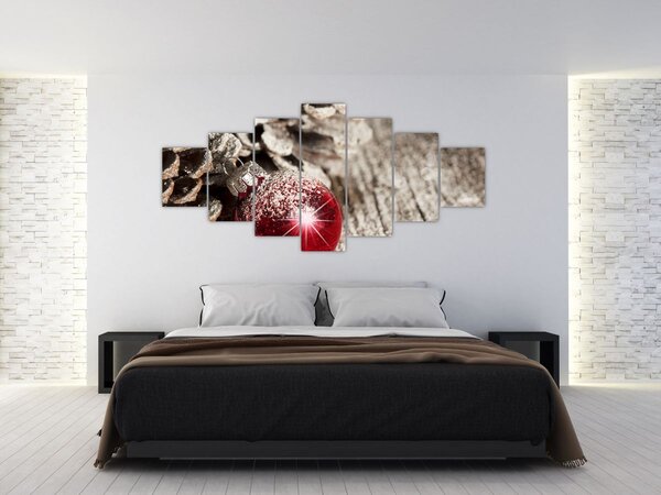 Obraz - Vánoční ozdoby (210x100 cm)